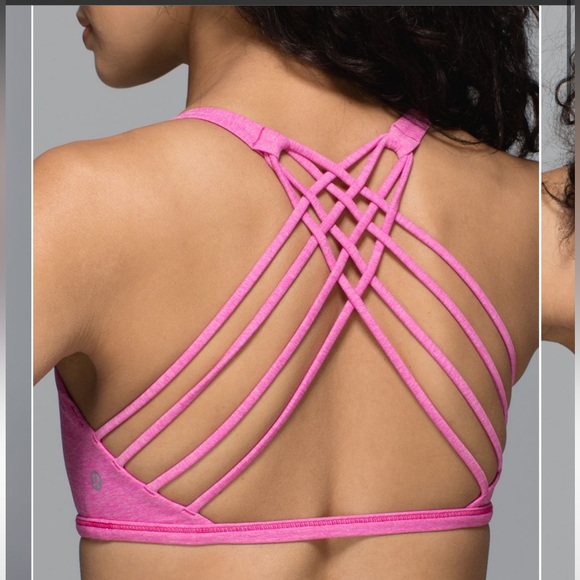 lululemon athletica Other - 💕LIKE NEW💕 LULULEMON Free to Be Sports Bra Heathered Jewelled Magenta Size 4